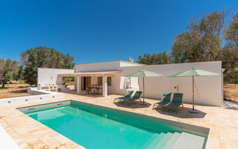 Villa Jolie: Azul, Sombra, Piscina, Diseño, Paisajismo, Loseta, Villa, Recurso