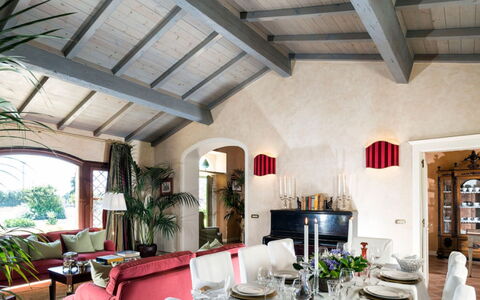 Villa del Sirio: Diseño De Interiores, Mueble, Techo, Piso, Casa, Encendiendo, Mesa, Silla, Suelo, Sala