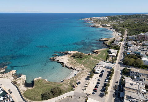 Villetta The Panoramic Rooftop, Wi-fi, San Foca: Cielo, Azul, Agua, Los Recursos Hídricos, Cuerpo De Agua, Costa, Costeras Y Los Accidentes Geográficos Oceánico, Playa, Horizonte, Mar