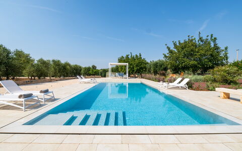 Villa Prestige: Azul, Piscina, Recurso, Material Compuesto, Mueble Para Exteriores, Sombra, Eco Hotel, Fuente De Agua, Centro De Ocio, Thermae
