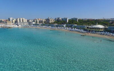 Vico Apartment Balcony, Gallipoli: Azul, Los Recursos Hídricos, Agua, Cuerpo De Agua, Horizonte, Mar, Camino Acuático, Costeras Y Los Accidentes Geográficos Oceánico, Playa