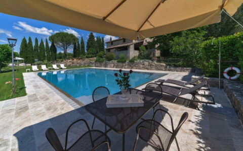La Dimora del Chianti Dimora: Stunning Tuscan Vill: Piscina, Mueble Para Exteriores, Mueble, Recurso, Losa, Jardín, Sombra, Paisajismo, Eco Hotel, Silla