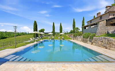 Dimora Chianti Shire: Stunning Tuscan Villa on Vin - Rietine, Toscana, Italia