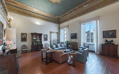 Elegant Suite: Florence Apartment with View on Med