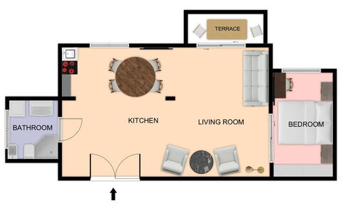La Casa del Saggio: Mueble, Suelo, Habitación, Cama, Habitación, Diseño, Lámpara, Almohada, Sala