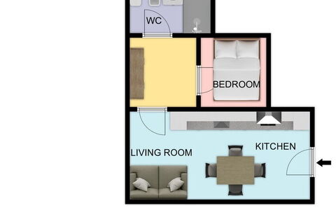 La Rondine Apartment: Habitación, Cama, Lecho, Diseño, Marco De La Cama