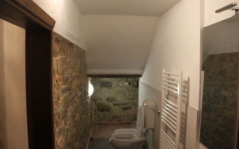 Agriturismo Casa Da Pietro: Pared, Piso, Suelo, Habitación, Techo, Arreglo De Tubería, Pared De Piedra, Loseta, Manchas De Madera, Plomería