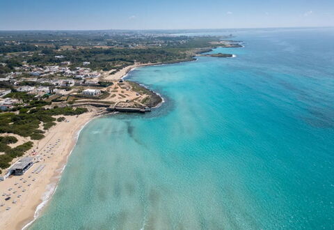 Villetta Sirena, Porto Cesareo: Azul, Los Recursos Hídricos, Agua, Cuerpo De Agua, Costa, Playa, Costeras Y Los Accidentes Geográficos Oceánico, Mar, Horizonte