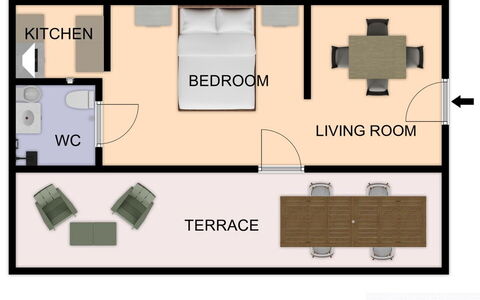 Sopraloreto Apartment: Mueble, Suelo, Diseño, Sala