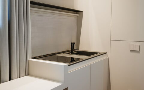 Deb&spa: Diseño De Interiores, Piso, Cocina, Habitación, Mostrador, Diseño, Gabinetes, Aparato De Cocina