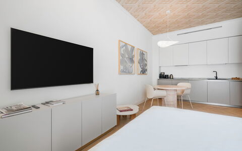 Elegant Apartments Near the Duomo: Mueble, Diseño De Interiores, Piso, Suelo, Departamento, Sala, Habitación, Casa, Suelos De Madera, Dispositivo Electronico