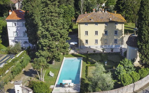 Villa Tambellini De Fondra: Inmuebles, Jardín, Piscina, Césped, Villa, Mansión, Cobertura, Hojas Perennes