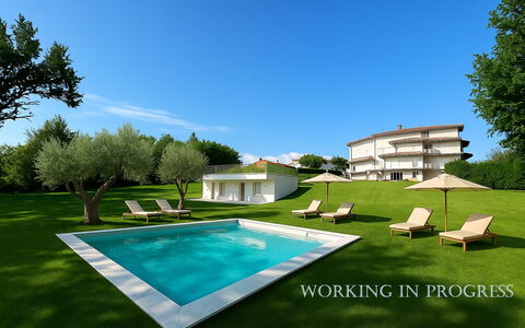 Villa al Glicine Proprietà: Piscina, Jardín, El Terreno Del Lote, Césped, Sombra, Recurso, Inmuebles, Paisajismo, Yarda, Mueble Para Exteriores