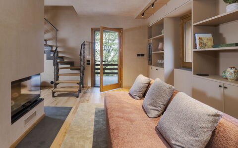 Casa Gibel: Piso, Diseño De Interiores, Suelo, Pared, Mueble, Madera, Suelos De Madera, Habitación, Sofá, Sala