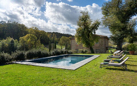 La Morella: Piscina, Jardín, Inmuebles, Patio Interior, Mueble Para Exteriores, Paisajismo, Césped, Yarda, Casa De Campo, Hacienda