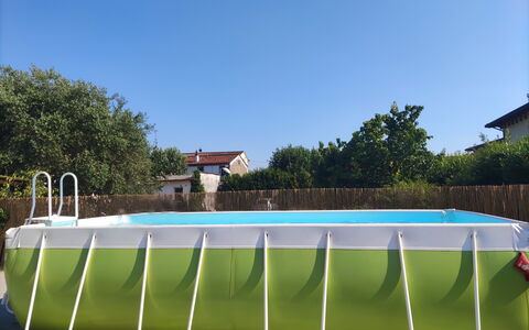 Villa Lory: Piscina, Jardín, Patio Interior, Césped, El Plastico, Sombra, Yarda, Césped Artificial