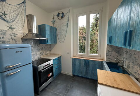 Focaincontromano Apartment with Sea View, Genoa: Cocina, Aparato De Cocina, Electrodoméstico, Mostrador, Diseño De Interiores, Piso, Gabinetes, Electrodoméstico, Estufa De Cocina, Suelo