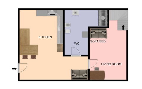 Suite Meda: Habitación, Cama