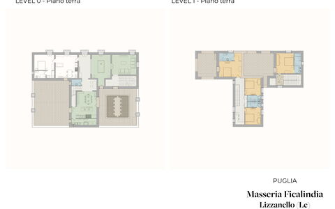 Masseria Ficalindia: Diseño, Sala