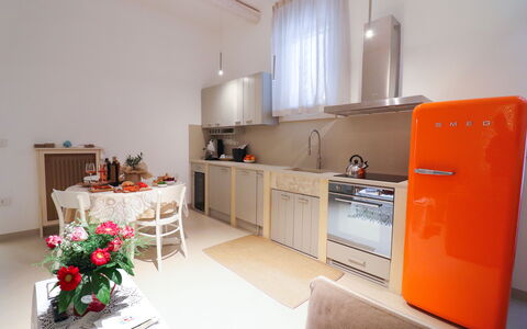Bacchus: Historic Charming Home: Cocina, Aparato De Cocina, Electrodoméstico, Diseño De Interiores, Madera, Mostrador, Piso, Refrigerador, Electrodoméstico, Mueble