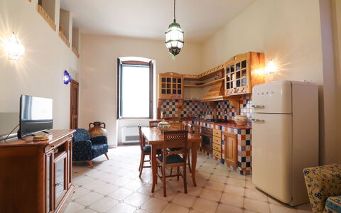 Cariddi Dimora Otranto: Diseño De Interiores, Piso, Mueble, Suelo, Techo, Cocina, Habitación, Mostrador, Gabinetes, Departamento