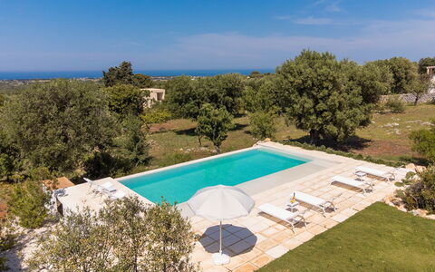 Villa Riva: Azul, Inmuebles, Piscina, Hacienda, Patio Interior, Villa, Casa De Campo