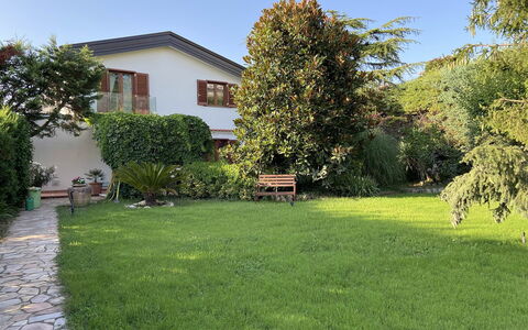 Villa Ava: Hierba, Casa, Jardín, Arbusto, Barrio Residencial, Casa, Césped, El Terreno Del Lote, Patio Interior