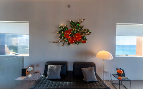Iris House: Mueble, Diseño De Interiores, Piso, Suelo, Encendiendo, Casa, Sala, Techo, Maceta, Habitación