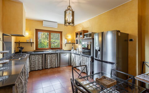 Villa Brin: Diseño De Interiores, Mueble, Piso, Cocina, Techo, Habitación, Mostrador, Suelo, Encendiendo, Casa