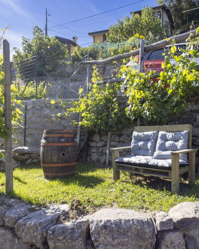 Valtellina 645: Pared De Piedra, Maceta, Jardín, Planta De Casa, Losa, Paisajismo, Mueble Para Exteriores, Sombra, Patio Interior