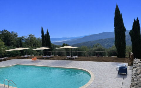 Borgo Antico, Pool, Barberino del Mugello: Piscina, Mueble Para Exteriores, Alerce, Recurso, Sombra, Eco Hotel, Hojas Perennes, Paisajismo