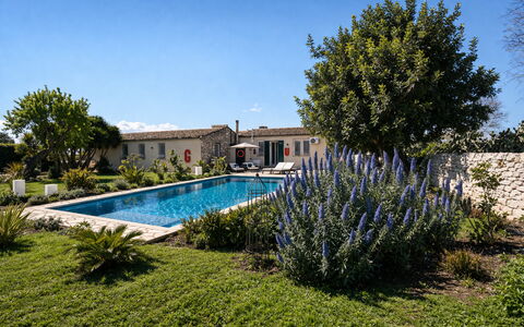 Villa Il Carato, Private Pool, Modica: Jardín, Inmuebles, Paisajismo, Cabaña, Hacienda, Patio Interior, Maceta, Patio, Casa De Campo, Piscina