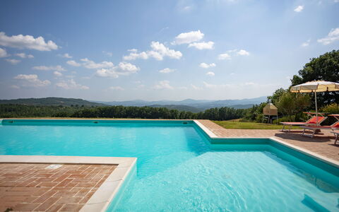 Casa Stella Serena, Podere le Scopaie, Pool: Azul, Piscina, Eco Hotel, Recurso, Casa De Campo, Hacienda, Thermae, Inmuebles, Paisajismo, Villa