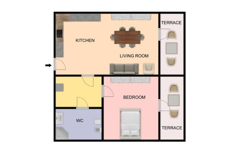 Suite Riviera: Habitación, Cama, Diseño