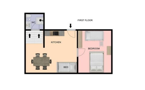 Casale Oleandro Marino: Habitación, Cama, Marco De La Cama