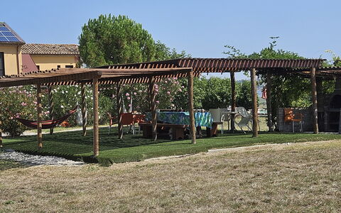 Casale dei Ciliegi: Sombra, Jardín, El Terreno Del Lote, Kiosko, Césped, Estructura Al Aire Libre, Patio Interior, Pabellón, Pérgola