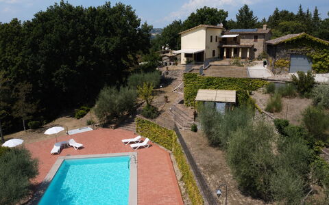 House in the Woods, Pool and Relax in Umbria: Inmuebles, Hacienda, Casa De Campo, Villa, Paisajismo, Eco Hotel, Piscina, Recurso, Hotel
