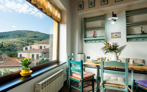 Ca Dell'Andre: Mueble, Diseño De Interiores, Techo, Encendiendo, Mesa, Silla, Habitación, Cocina Y Comedor Mesa, Comedor, Planta De Casa