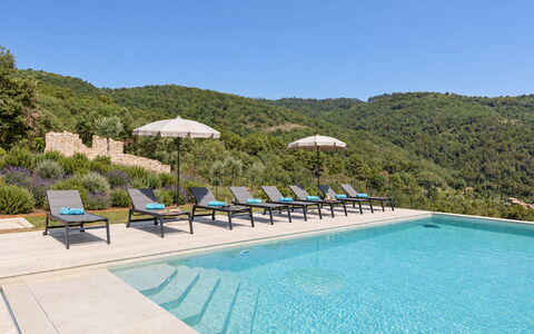 Villa Maddalena alla Guglielmesca: Azul, Accidentes Geográficos Montañosas, Montaña, Colina, Tierras Altas, Cordillera, Piscina, Hill Station, Recurso, Cresta