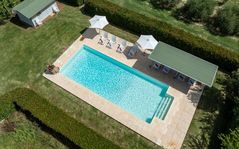 Il Cipresso, Casa dei Nonni, Cortona: Piscina, Recurso, Mueble Para Exteriores, Material Compuesto, Thermae, Sombra, Eco Hotel, Jardín, Sunlounger, Paisajismo