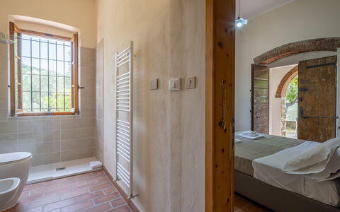 Casale delle Lupe, Campiglia Marittima: Pared, Techo, Habitación, Ladrillo, Manchas De Madera, Madera Dura, Yeso