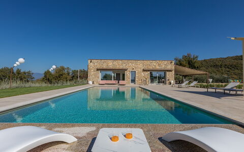 La Calcinaia Country House, Bucine: Azul, Piscina