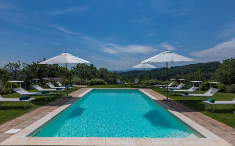 Il Colle di Donna Ilaria 12: Azul, Piscina, Colina, Jardín, Paisajismo, Recurso, Sunlounger, Plantación, Mueble Para Exteriores, Cúmulo