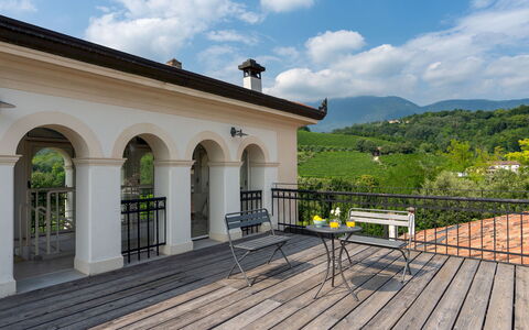 Villa Barchessa Panigai 8: Porche, Balcón, Cordillera, Inmuebles, Balaustre, Villa, Cubierta, Eco Hotel, Cerca, Hacienda