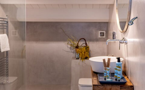Villa Terre Normanne 10: Arreglo De Tubería, Baño, Piso, Diseño De Interiores, Pared, Suelo, Grifo, Lavabo, Plomería, Encendiendo