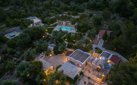 Pigreco 6+2: Paisaje, Recurso, Inmuebles, Piscina, Paisajismo, Eco Hotel, Hacienda, Pueblo, Fotografía Aérea, Hotel