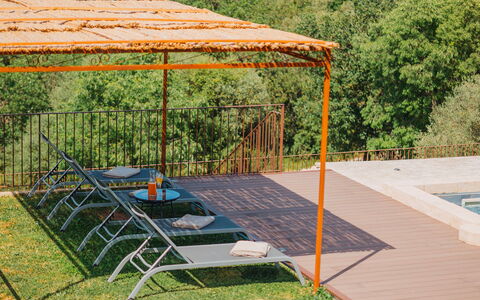 Villa Sumac 6: Madera, Piscina, Sombra, Mueble Para Exteriores, Manchas De Madera, Jardín, Estructura Al Aire Libre, Eco Hotel, Madera Dura, Patio Interior