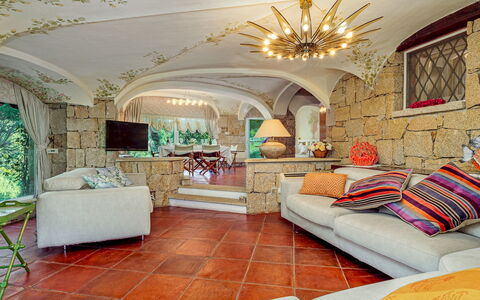 Villa Stella 6: Diseño De Interiores, Mueble, Piso, Techo, Suelo, Habitación, Sofá, Sala, Silla, Planta De Casa