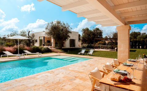 Villa Belkis 6: Piscina, Barrio Residencial, Recurso, Casa, Inmuebles, Jardín, Sombra, Hacienda, Paisajismo, Patio Interior