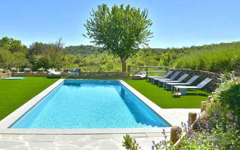 Casa la Pratellaccia 6+2: Piscina, Azul, Jardín, Recurso, Mueble Para Exteriores, Material Compuesto, Paisajismo, Fuente De Agua, Eco Hotel, Patio Interior